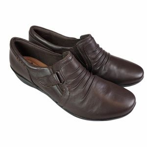 Clarks Women's Everlay Heidi Leather Loafer Sz 8.5